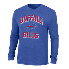 Buffalo Bills Champion Ultimate Tri-Blend Long Sleeve T-Shirt - Heather Royal - NFL