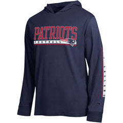 New England Patriots Champion All Star Hoodie T-Shirt - Navy - NFL