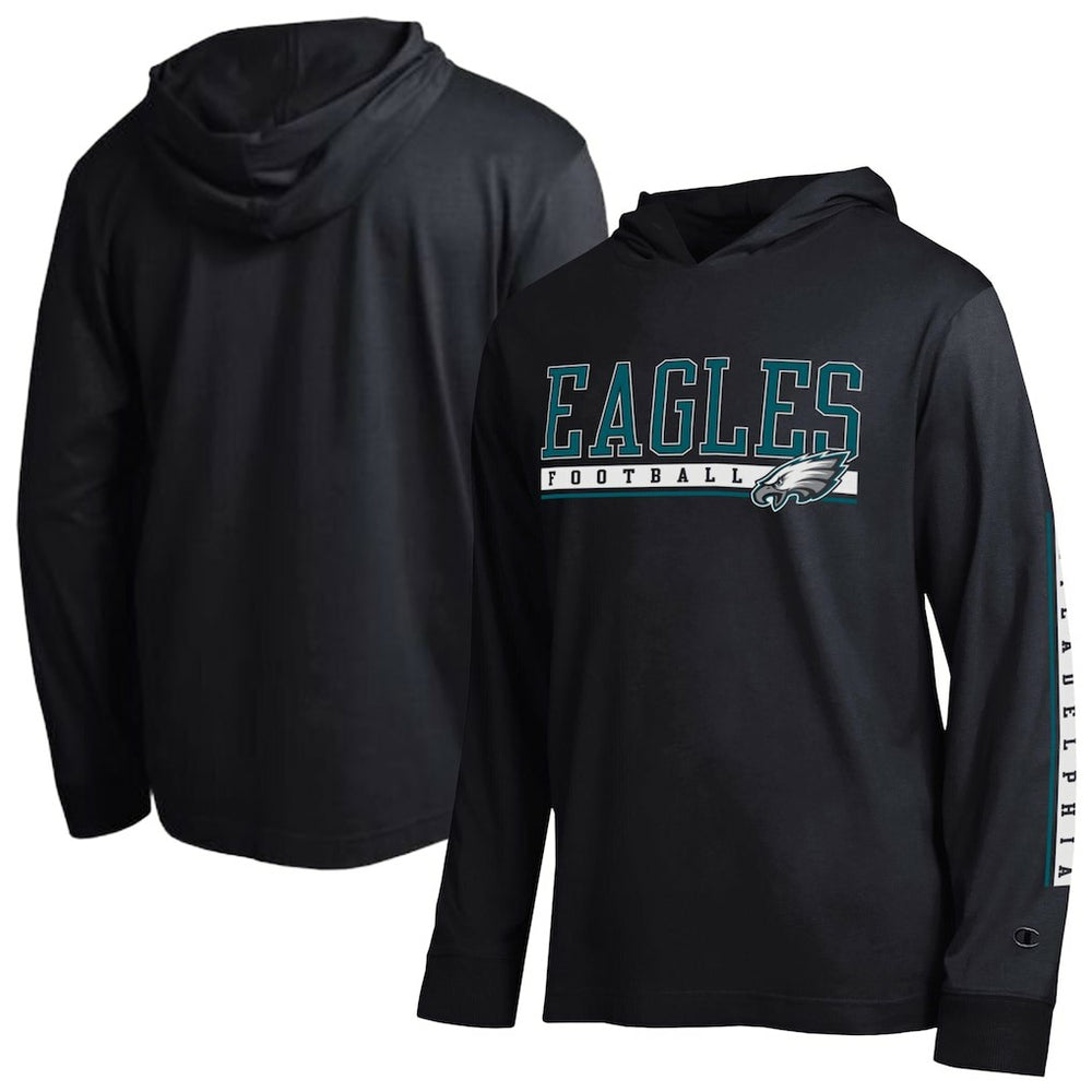 Philadelphia Eagles Champion All Star Hoodie T-Shirt - Black - NFL
