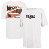 Chicago Bears '47 Women's Bow & Banner Sadie T-Shirt - White - 47 brand