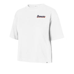 Denver Broncos '47 Women's Collage Script Reed City T-Shirt - White - 47 brand