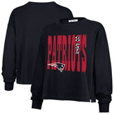 New England Patriots '47 Women's Stacked Sydney Long Sleeve T-Shirt - Navy - 47 brand