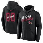 Arizona Cardinals Hustle Personalized Name & Number Hoodie - Black - NFL