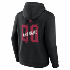 Arizona Cardinals Hustle Personalized Name & Number Hoodie - Black - NFL