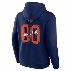 Chicago Bears Hustle Personalized Name & Number Hoodie - Navy - NFL