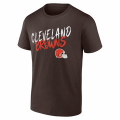 Cleveland Browns Hustle Personalized Name & Number T-Shirt - Brown - NFL