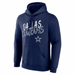 Dallas Cowboys Hustle Personalized Name & Number Hoodie - Navy - NFL