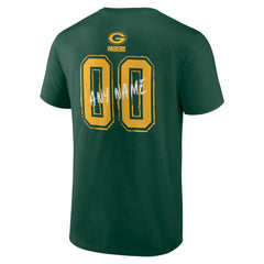 Green Bay Packers Hustle Personalized Name & Number T-Shirt - Green - NFL