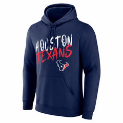 Houston Texans Hustle Personalized Name & Number Hoodie - Navy - NFL