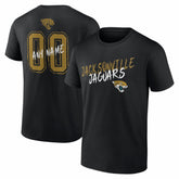 Jacksonville Jaguars Hustle Personalized Name & Number T-Shirt - Black - NFL