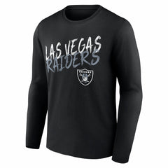 Las Vegas Raiders Hustle Personalized Name & Number Long Sleeve T-Shirt - Black - NFL