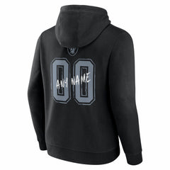 Las Vegas Raiders Hustle Personalized Name & Number Hoodie - Black - NFL