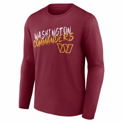 Washington Commanders Hustle Personalized Name & Number Long Sleeve T-Shirt - Burgundy - NFL