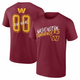 Washington Commanders Hustle Personalized Name & Number T-Shirt - Burgundy - NFL