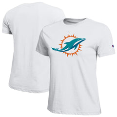Miami Dolphins Champion Women's Logo T-Shirt - White - NFL