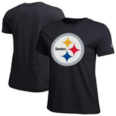 Pittsburgh Steelers Champion Women's Logo T-Shirt - Black - NFL
