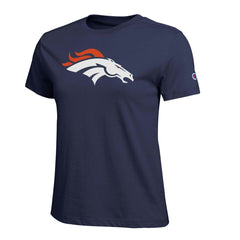Denver Broncos Champion Women's Logo T-Shirt - Navy - NFL