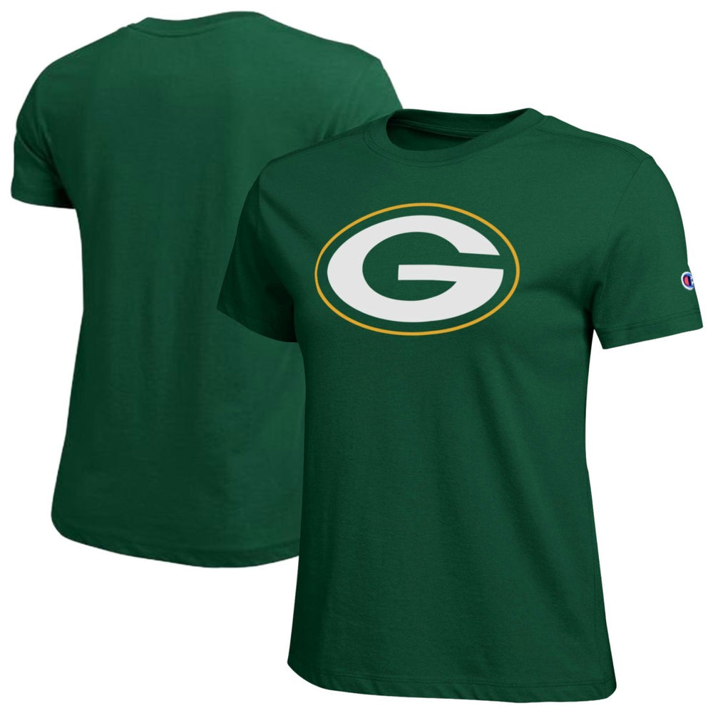 Green Bay Packers Champion Women's Logo T-Shirt - Green - NFL