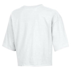New Orleans Saints Champion Women's Boyfriend Cropped T-Shirt - White - NFL