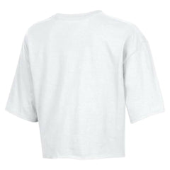 Philadelphia Eagles Champion Women's Boyfriend Cropped T-Shirt - White - NFL