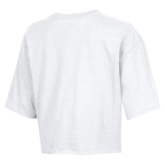 Tampa Bay Buccaneers Champion Women's Boyfriend Cropped T-Shirt - White - NFL