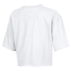 Denver Broncos Champion Women's Boyfriend Cropped T-Shirt - White - NFL
