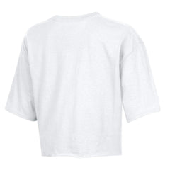 Green Bay Packers Champion Women's Boyfriend Cropped T-Shirt - White - NFL