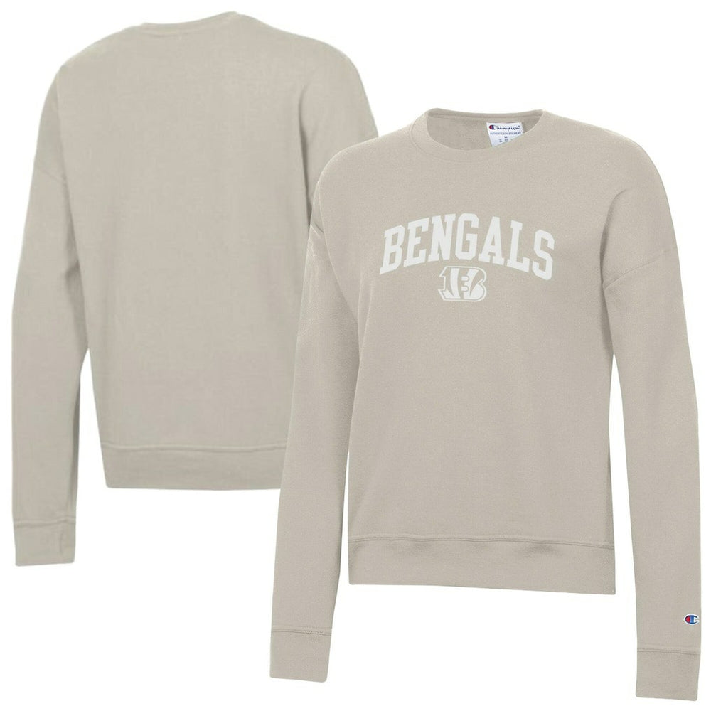 Cincinnati Bengals Champion Women's Powerblend Cocoa Butter Fleece Sweatshirt - Light Brown - NFL