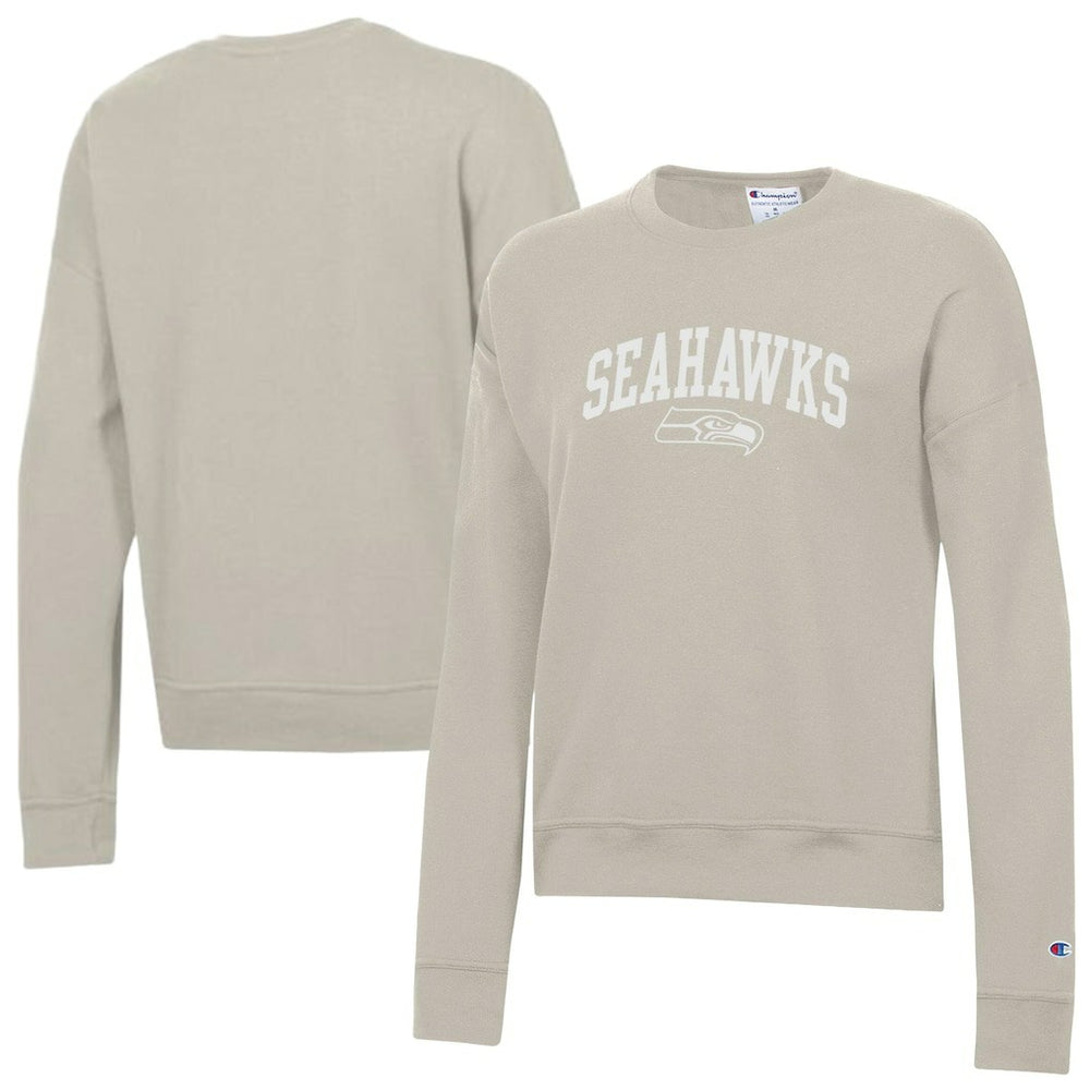 Seattle Seahawks Champion Women's Powerblend Cocoa Butter Fleece Sweatshirt - Light Brown - NFL