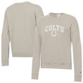 Indianapolis Colts Champion Women's Powerblend Cocoa Butter Fleece Sweatshirt - Light Brown - NFL