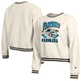 Carolina Panthers Champion Women's Reverse Weave Fleece Sweatshirt - Cream - NFL