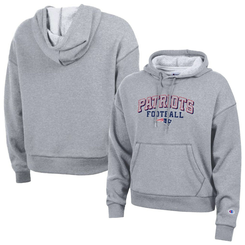 New England Patriots Champion Women's Triumph Tri-Blend Hoodie - Gray - NFL