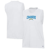 Los Angeles Chargers Champion Women's Muscle Tank Top - White - NFL