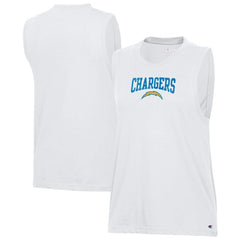 Los Angeles Chargers Champion Women's Muscle Tank Top - White - NFL