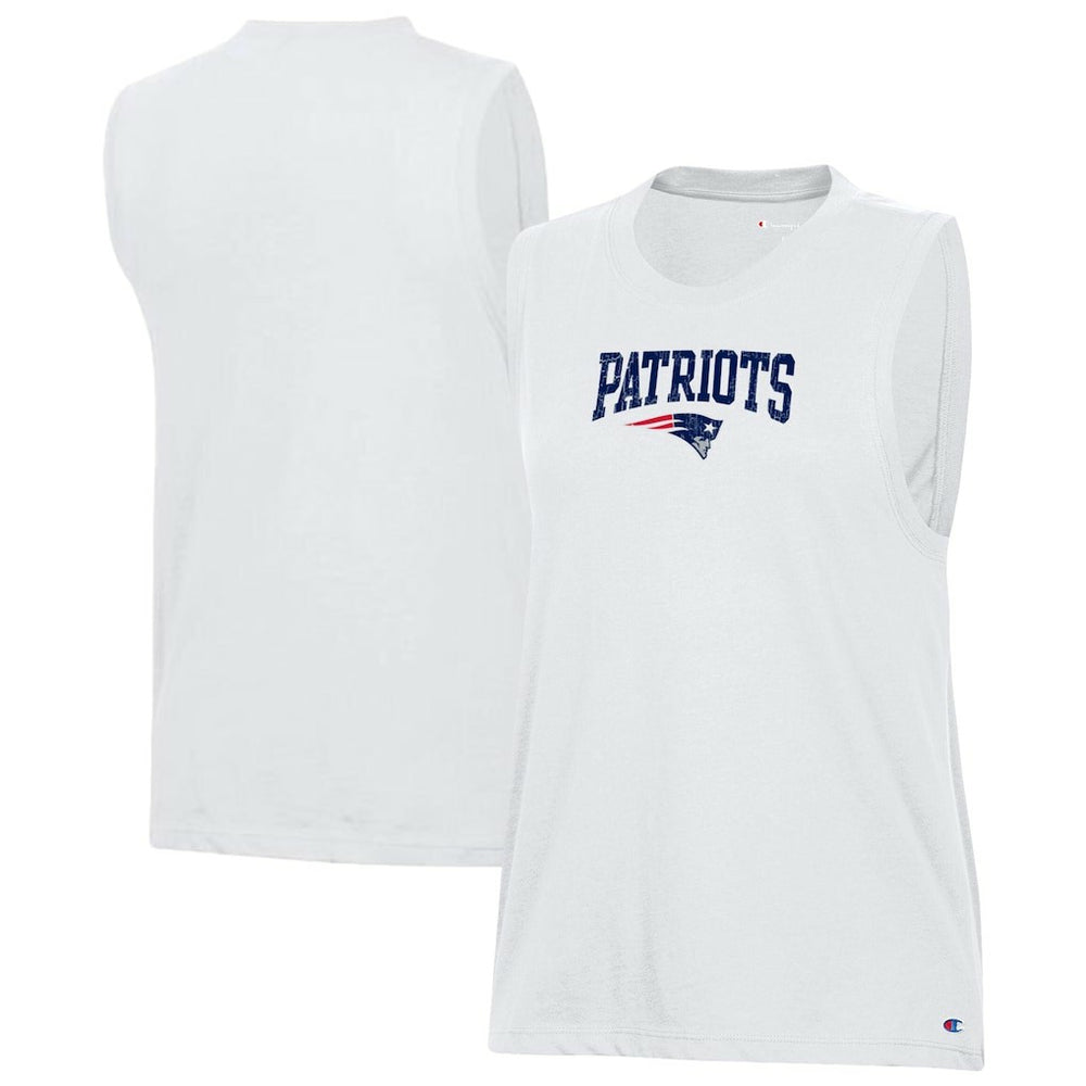 New England Patriots Champion Women's Muscle Tank Top - White - NFL