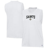 New Orleans Saints Champion Women's Muscle Tank Top - White - NFL