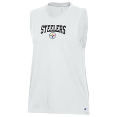 Pittsburgh Steelers Champion Women's Muscle Tank Top - White - NFL