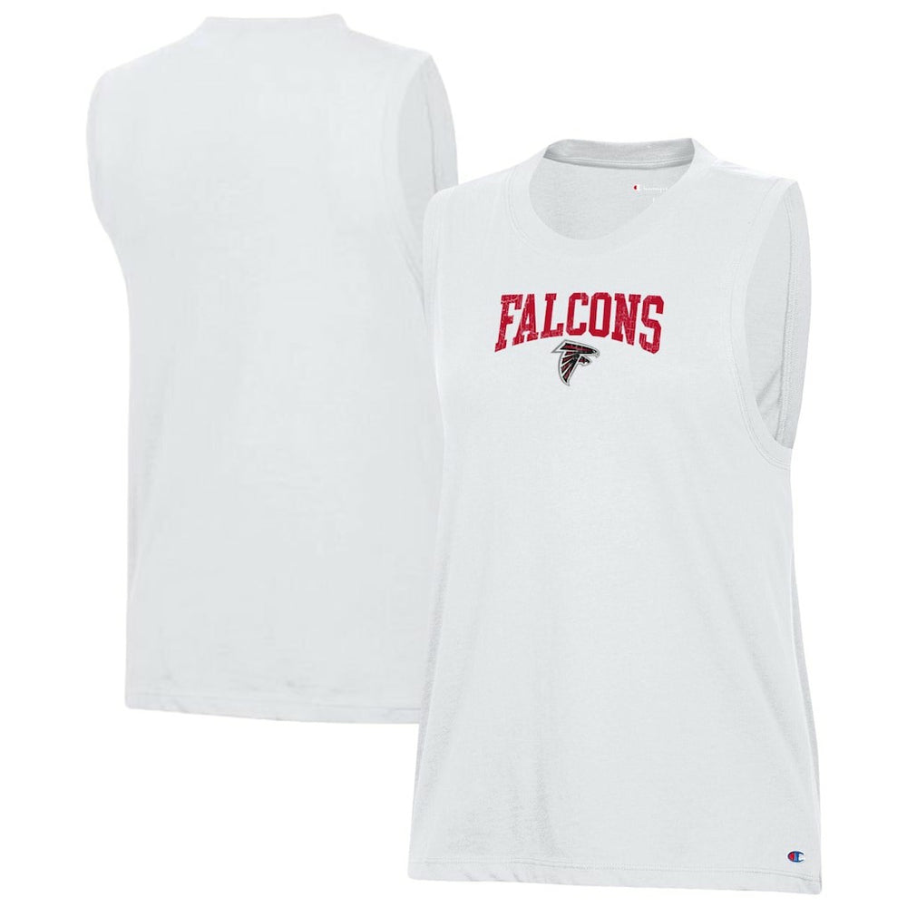 Atlanta Falcons Champion Women's Muscle Tank Top - White - NFL
