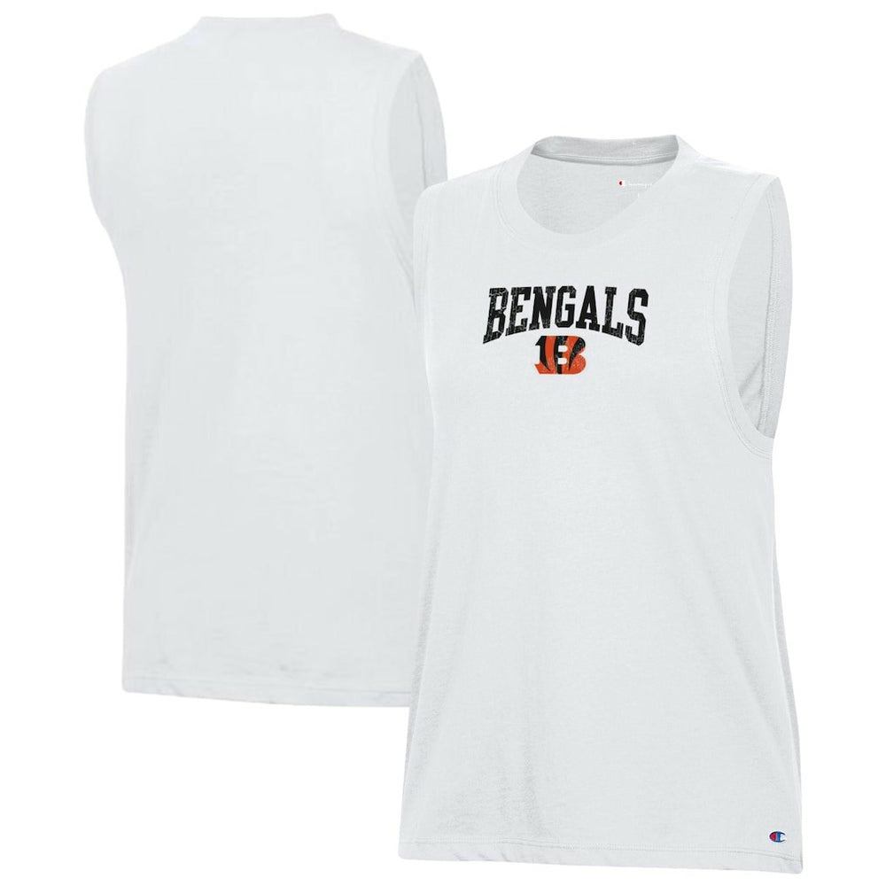Cincinnati Bengals Champion Women's Muscle Tank Top - White - NFL