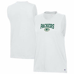 Green Bay Packers Champion Women's Muscle Tank Top - White - NFL