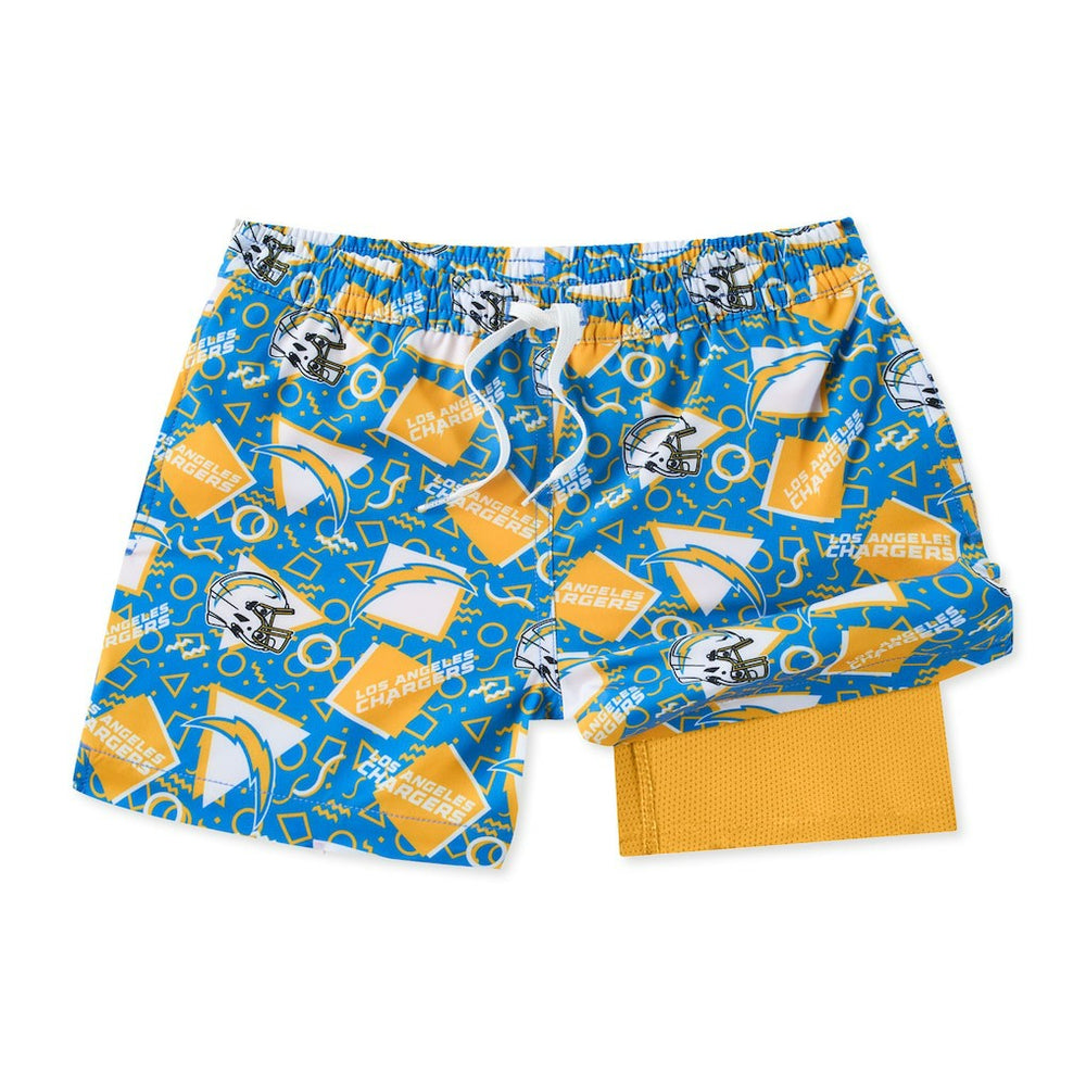 Los Angeles Chargers Chubbies Game Day Fit Classic Lined Swim Trunks - Blue - NFL