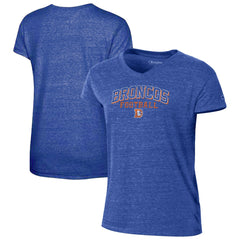Denver Broncos Champion Women's Triumph Tri-Blend V-Neck T-Shirt - Royal - NFL