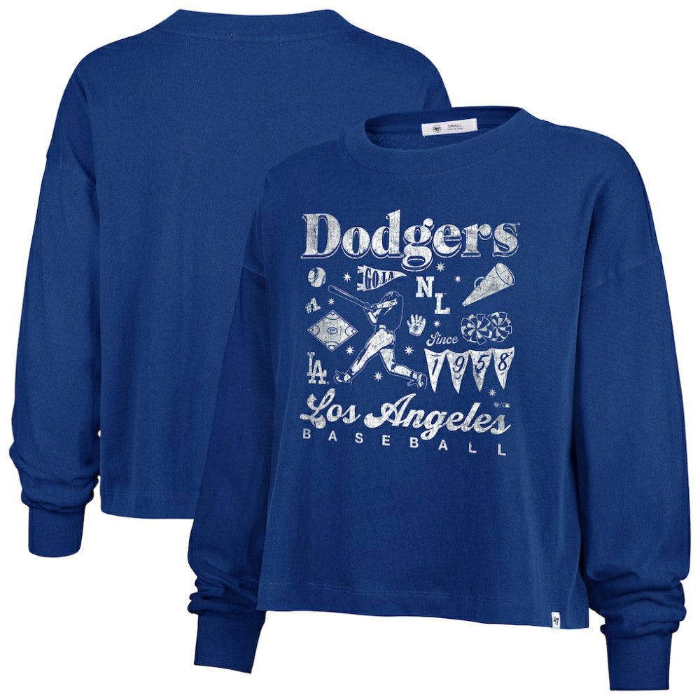 Los Angeles Dodgers '47 Women's Team Collage Sydney Long Sleeve T-Shirt Discount