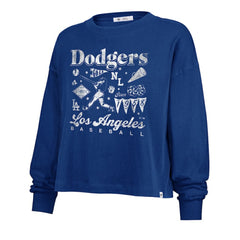 Los Angeles Dodgers '47 Women's Team Collage Sydney Long Sleeve T-Shirt Discount