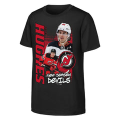 Jack Hughes New Jersey Devils Outerstuff Youth Playmaker T-Shirt - Black | NHL online