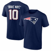 Drake Maye New England Patriots Nickname T-Shirt - Navy - NFL