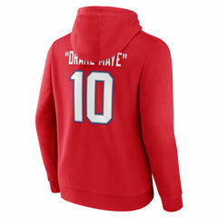 Drake Maye New England Patriots Nickname Hoodie - Red - NFL
