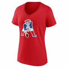 Drake Maye New England Patriots Women's Nickname V-Neck T-Shirt - Red - NFL