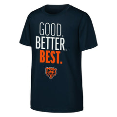 Chicago Bears Outerstuff Youth Good. Better. Best. T-Shirt - Navy - NFL