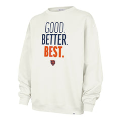 Chicago Bears '47 Women's Good. Better. Best. Imprint Oversized Sweatshirt - Cream - 47 brand